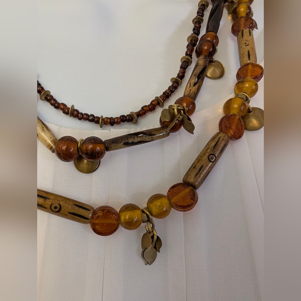 Multi-Strand, Boho-Style Necklace - Picture 3 of 6